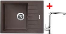 Sinks PERFECTO 650 Marone + ELKA lesklá 